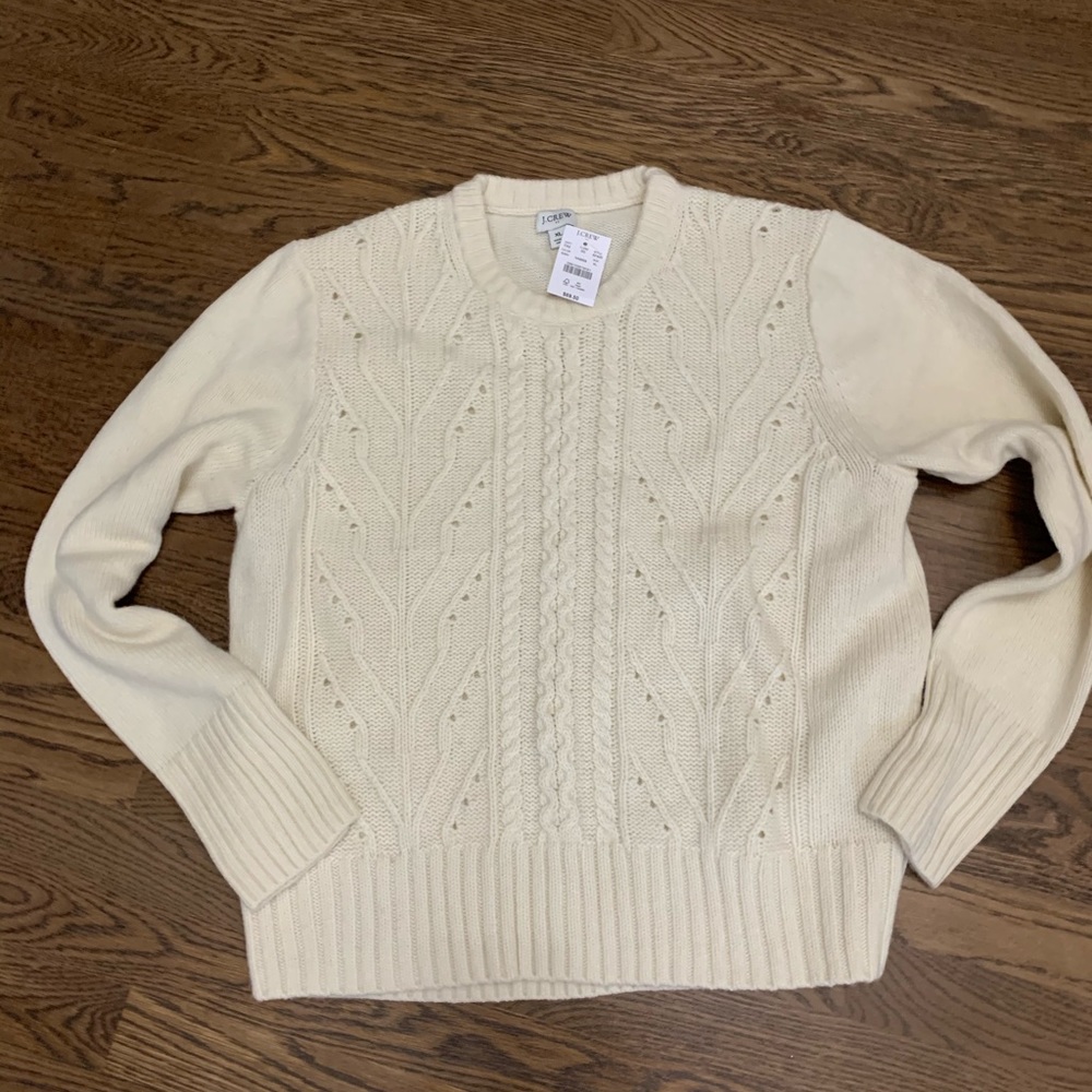 NWT J. Crew Factory cream sweater
